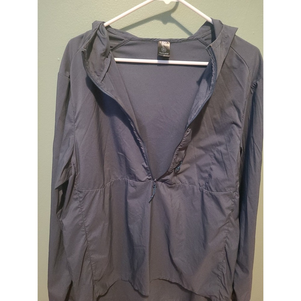 Flylow Lightweight Hooded Hiking Windbreaker Waterproof‎ Half Zip Men's Medium - Picture 7 of 8